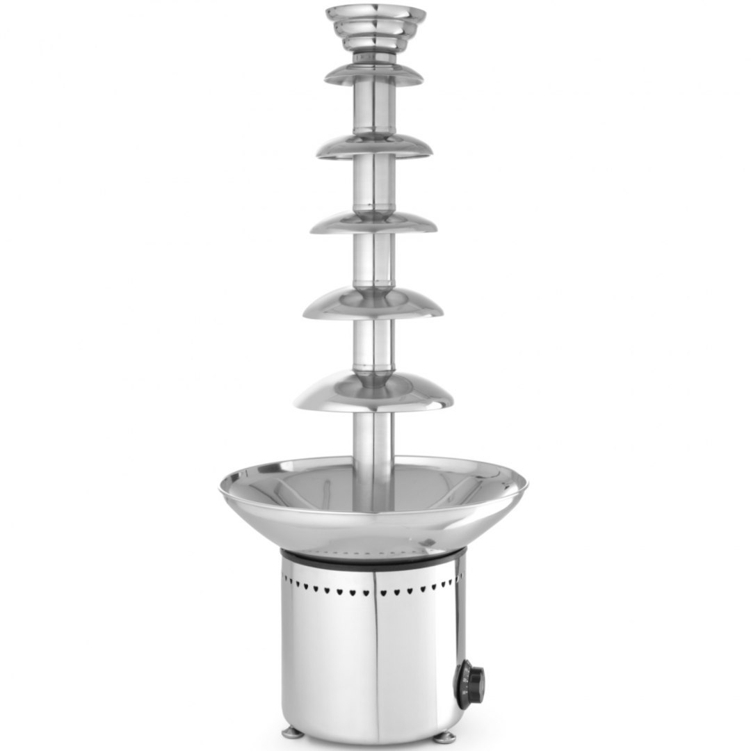 Fontanna do czekolady fondue 6 poziomów stalowa 300 W - Hendi 274163 Hendi Fontanna do czekolady fondue 6 poziomów stalowa 300 W - Hendi 274163 Hendi