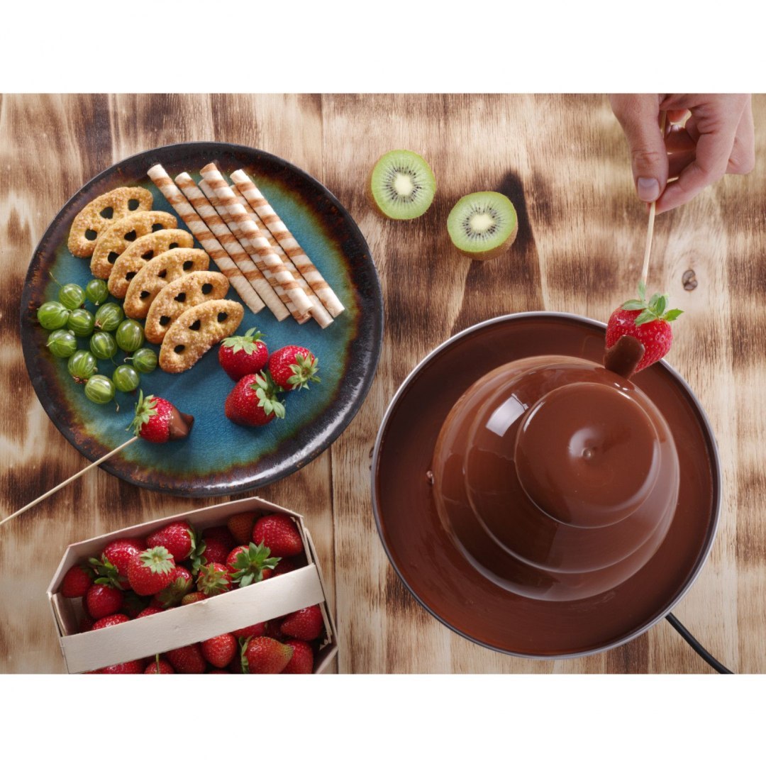 Fontanna do czekolady fondue 6 poziomów stalowa 300 W - Hendi 274163 Hendi Fontanna do czekolady fondue 6 poziomów stalowa 300 W - Hendi 274163 Hendi