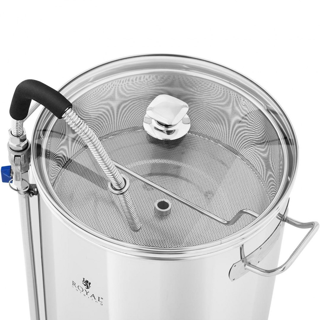 Kocioł warzelny do produkcji piwa z timerem profesjonalny ze stali nierdzewnej LCD 3000 W 50 l Royal Catering Kocioł warzelny do produkcji piwa z timerem profesjonalny ze stali nierdzewnej LCD 3000 W 50 l Royal Catering
