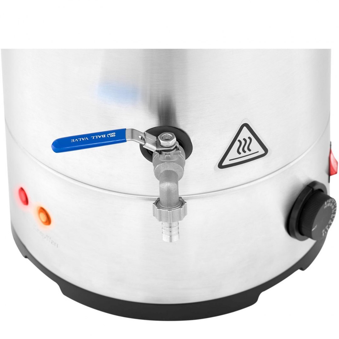 Kocioł warzelny zacierny do produkcji piwa ze stali nierdzewnej 30-110C 2500 W 30 l Royal Catering Kocioł warzelny zacierny do produkcji piwa ze stali nierdzewnej 30-110C 2500 W 30 l Royal Catering