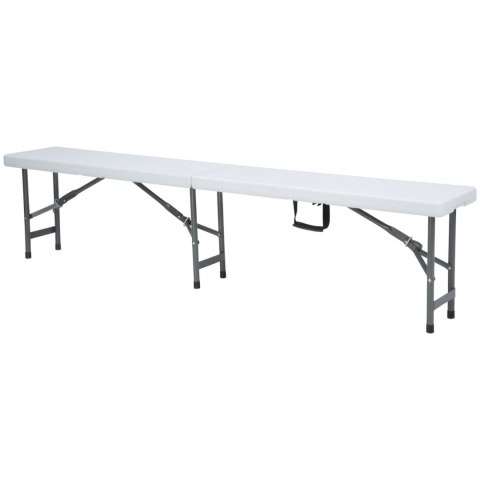 Ławka cateringowa składana biała 1830 x 300 x 430 mm - Hendi 811191 Hendi Ławka cateringowa składana biała 1830 x 300 x 430 mm - Hendi 811191 Hendi