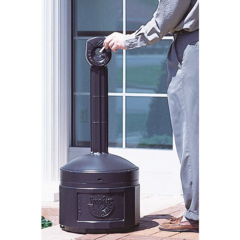 Popielniczka miejska zewnętrzna na stabilnej podstawie poj. 15L śr. 42cm wys. 98cm szara JUSTRITE Popielniczka miejska zewnętrzna na stabilnej podstawie poj. 15L śr. 42cm wys. 98cm szara JUSTRITE