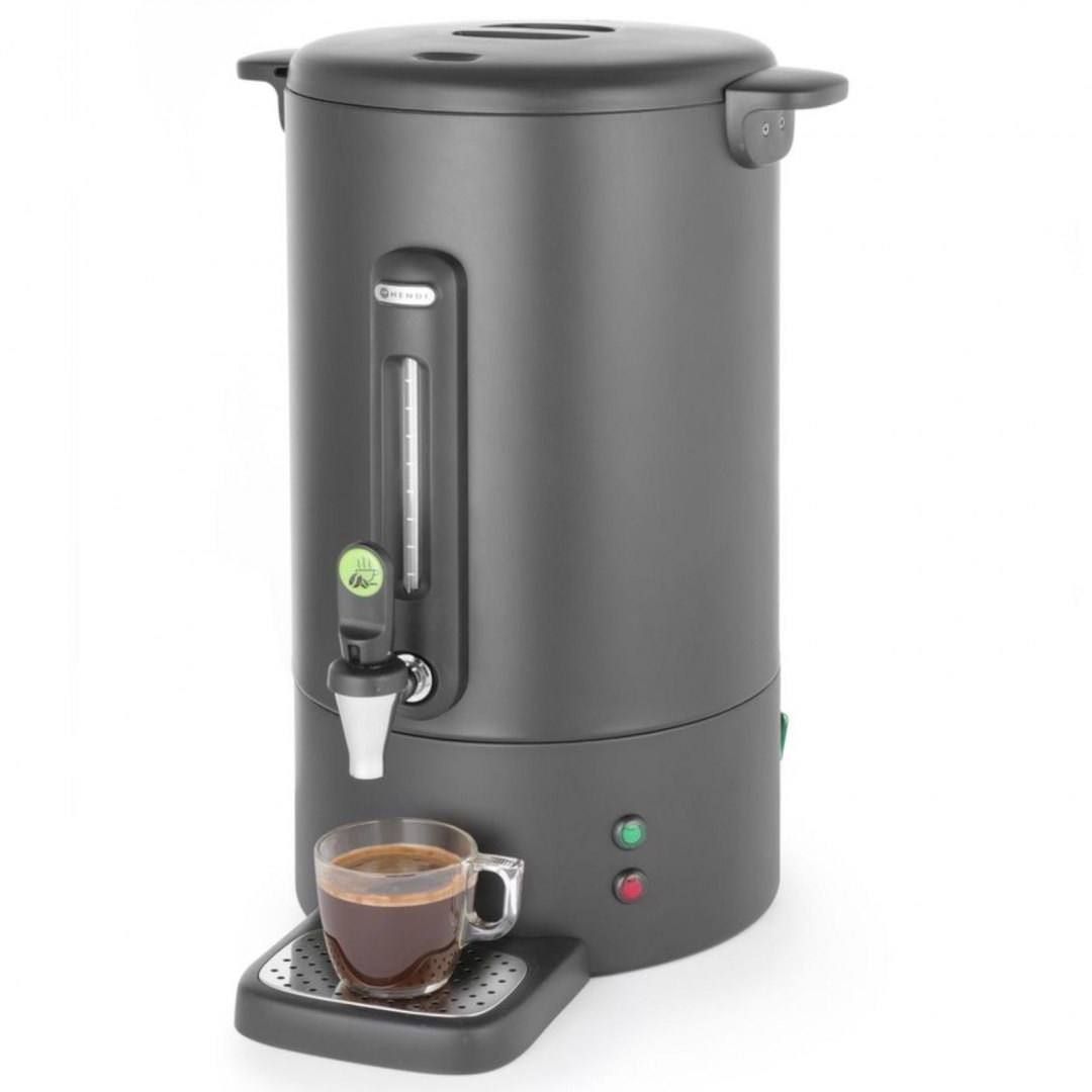 Zaparzacz perkolator do kawy z niekapiącym kranikiem czarny Concept Line 13 l - Hendi 211489 Hendi