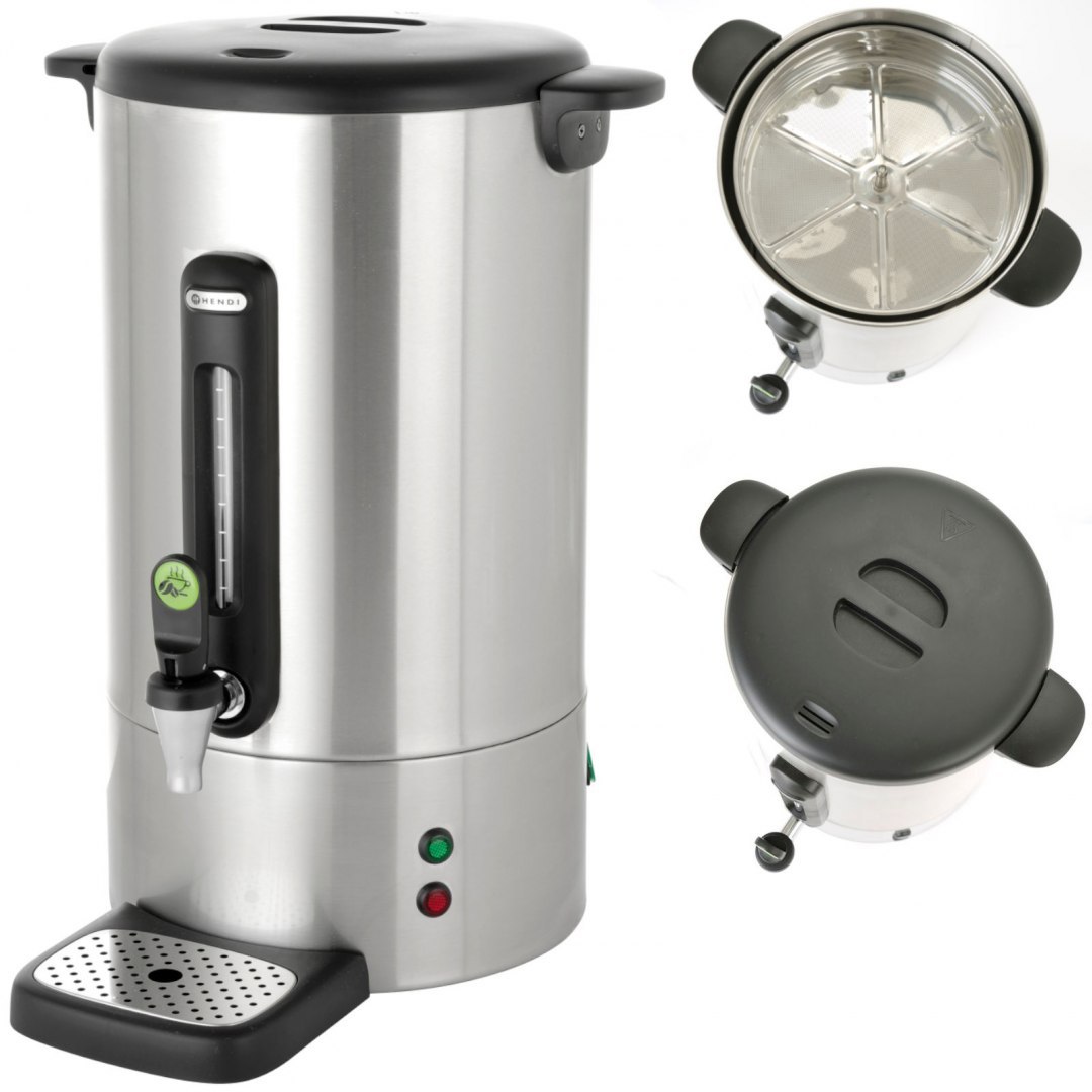 Zaparzacz perkolator do kawy z niekapiącym kranikiem stalowy Concept Line 13 l - Hendi 211441 Hendi Zaparzacz perkolator do kawy z niekapiącym kranikiem stalowy Concept Line 13 l - Hendi 211441 Hendi