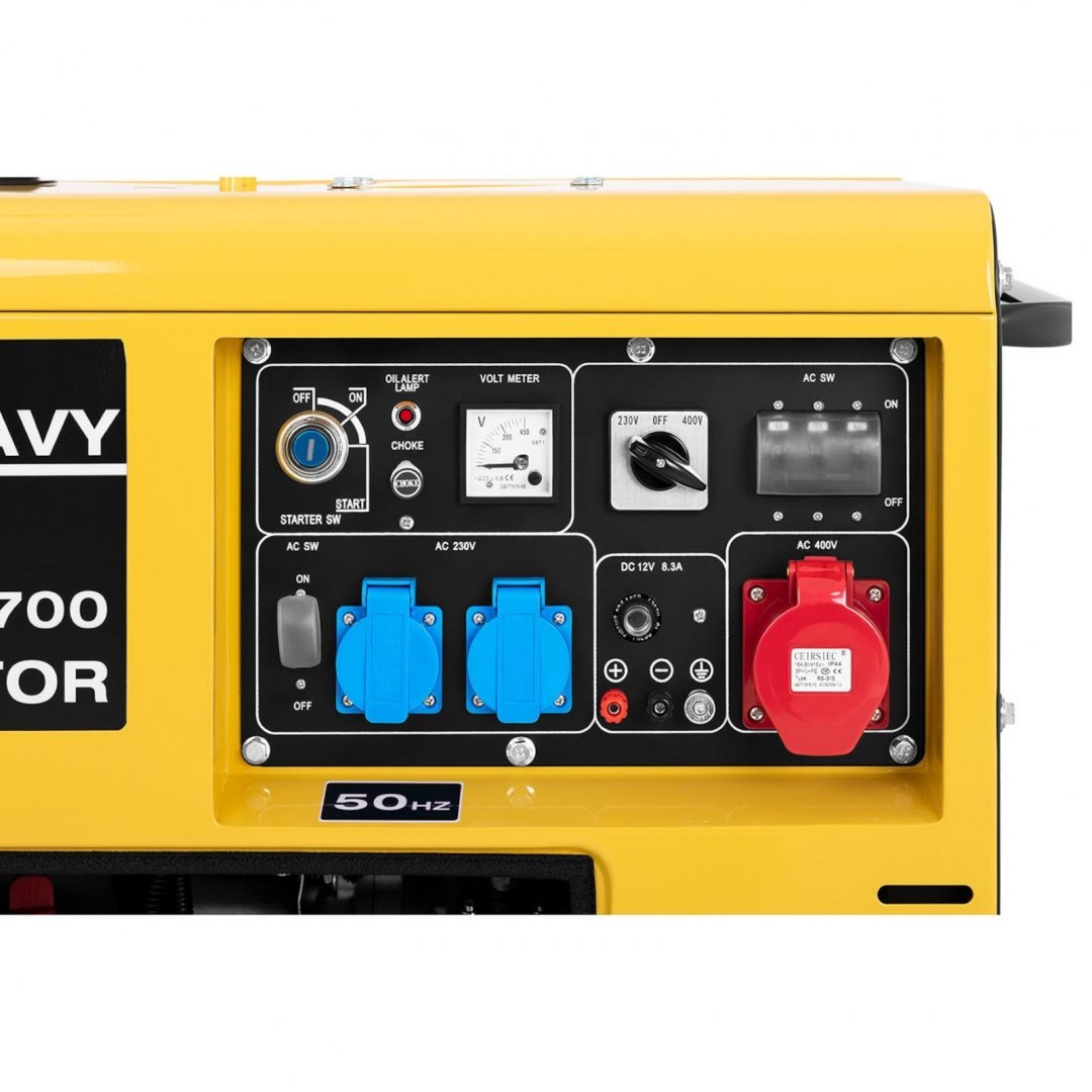 Agregat generator prądotwórczy diesel mobilny chłodzony powietrzem 230/400 V 4.4 kW 5.5 kVA 14.5 l MSW Agregat generator prądotwórczy diesel mobilny chłodzony powietrzem 230/400 V 4.4 kW 5.5 kVA 14.5 l MSW