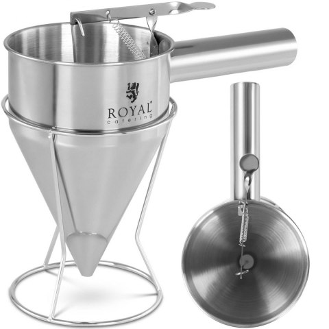 Dozownik pistolet do sosów kremów ze stali nierdzewnej dysza śr. 8 mm 1.2 l Royal Catering Dozownik pistolet do sosów kremów ze stali nierdzewnej dysza śr. 8 mm 1.2 l Royal Catering