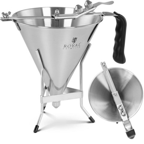 Dozownik pistolet do sosów kremów ze stali nierdzewnej + stojak 3 dysze 1.8 l Royal Catering Dozownik pistolet do sosów kremów ze stali nierdzewnej + stojak 3 dysze 1.8 l Royal Catering