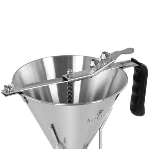 Dozownik pistolet do sosów kremów ze stali nierdzewnej + stojak 3 dysze 1.8 l Royal Catering Dozownik pistolet do sosów kremów ze stali nierdzewnej + stojak 3 dysze 1.8 l Royal Catering