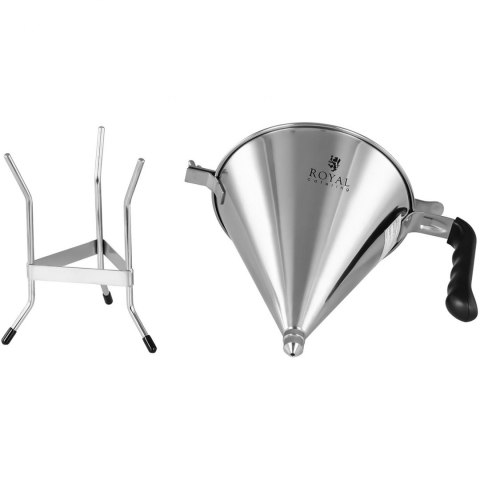 Dozownik pistolet do sosów kremów ze stali nierdzewnej + stojak 3 dysze 1.8 l Royal Catering Dozownik pistolet do sosów kremów ze stali nierdzewnej + stojak 3 dysze 1.8 l Royal Catering