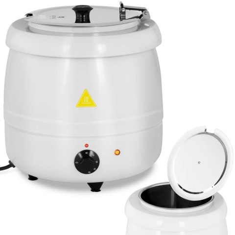 Kociołek termos na zupę elektryczny ze stali nierdzewnej cool-touch 400 W 10 l 35-80C biały Royal Catering Kociołek termos na zupę elektryczny ze stali nierdzewnej cool-touch 400 W 10 l 35-80C biały Royal Catering