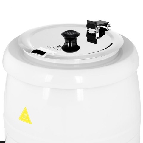 Kociołek termos na zupę elektryczny ze stali nierdzewnej cool-touch 400 W 10 l 35-80C biały Royal Catering Kociołek termos na zupę elektryczny ze stali nierdzewnej cool-touch 400 W 10 l 35-80C biały Royal Catering