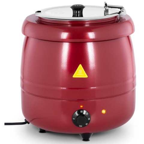 Kociołek termos na zupę elektryczny ze stali nierdzewnej cool-touch 400 W 10 l 35-80C czerwony Royal Catering Kociołek termos na zupę elektryczny ze stali nierdzewnej cool-touch 400 W 10 l 35-80C czerwony Royal Catering