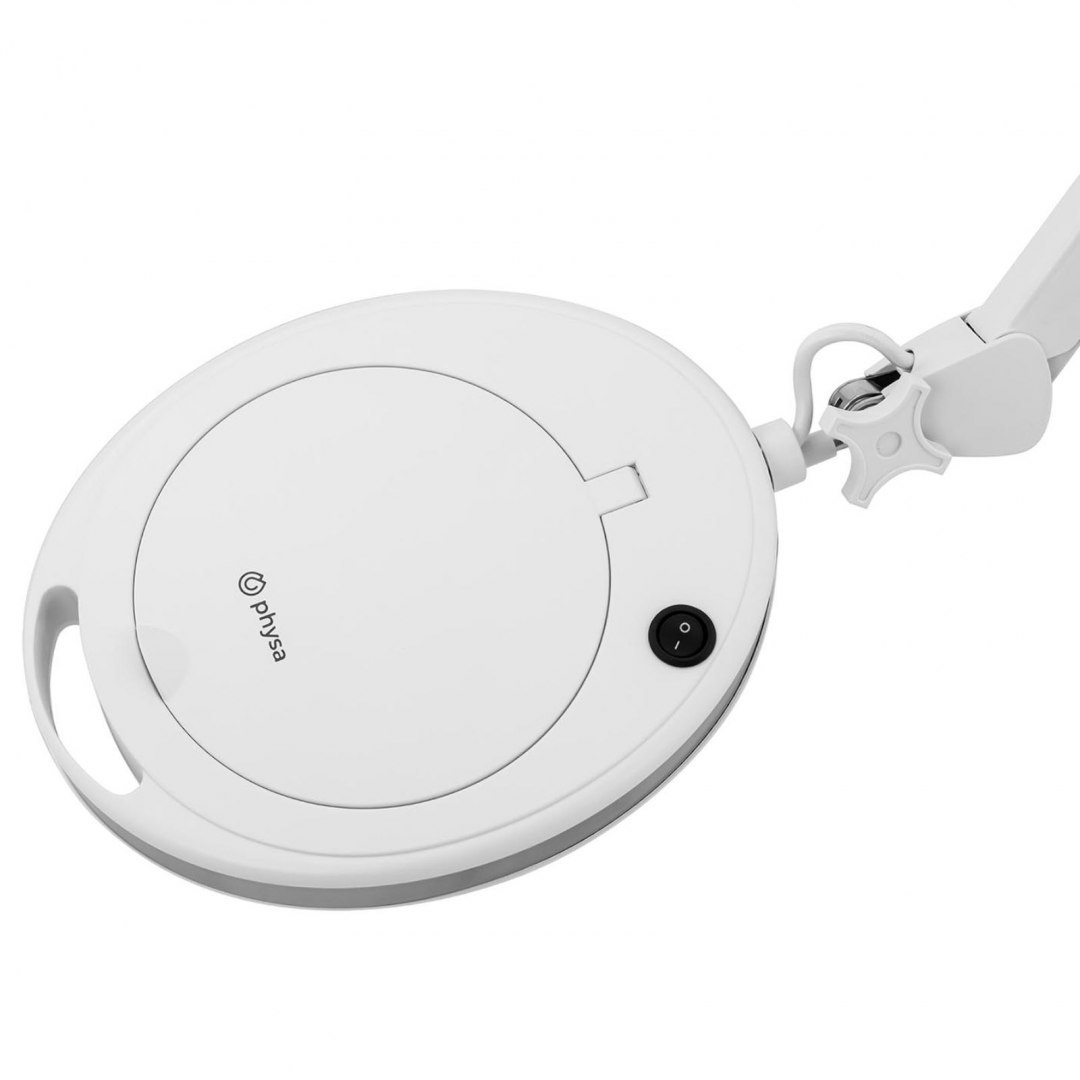 Lampa lupa kosmetyczna ze szkłem powiększającym mobilna 5 dpi 60x LED śr. 127 mm Physa Lampa lupa kosmetyczna ze szkłem powiększającym mobilna 5 dpi 60x LED śr. 127 mm Physa