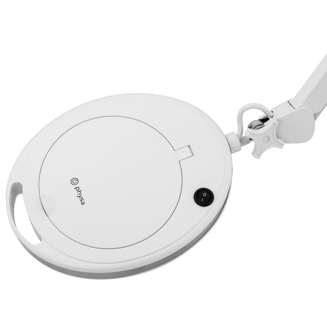 Lampa lupa kosmetyczna ze szkłem powiększającym na stojaku 5 dpi 60x LED śr. 127 mm Physa Lampa lupa kosmetyczna ze szkłem powiększającym na stojaku 5 dpi 60x LED śr. 127 mm Physa