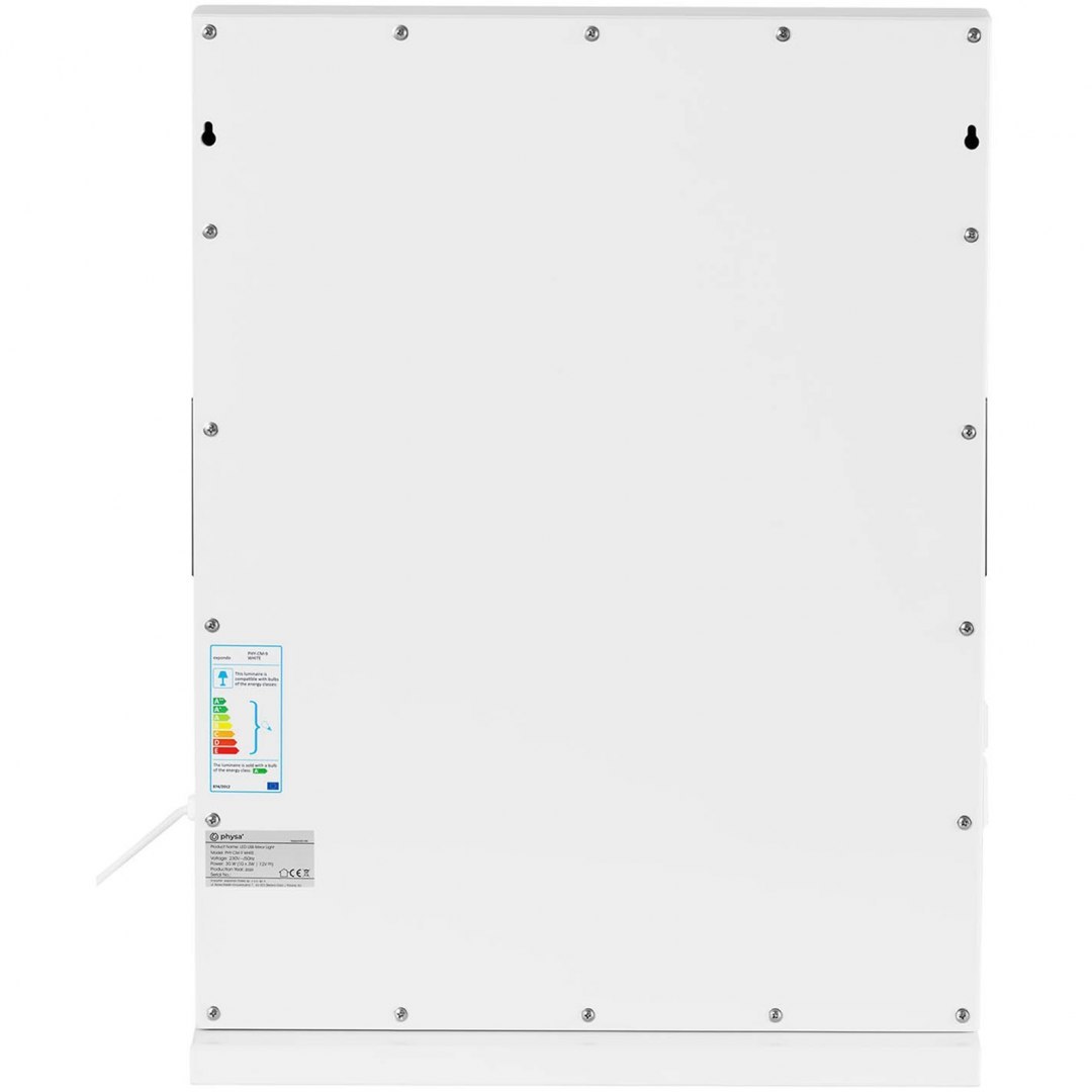 Lustro kosmetyczne do makijażu wizażu z oświetleniem i głośnikiem 10 żarówek LED BT USB 67.5x50.5 cm Physa Lustro kosmetyczne do makijażu wizażu z oświetleniem i głośnikiem 10 żarówek LED BT USB 67.5x50.5 cm Physa