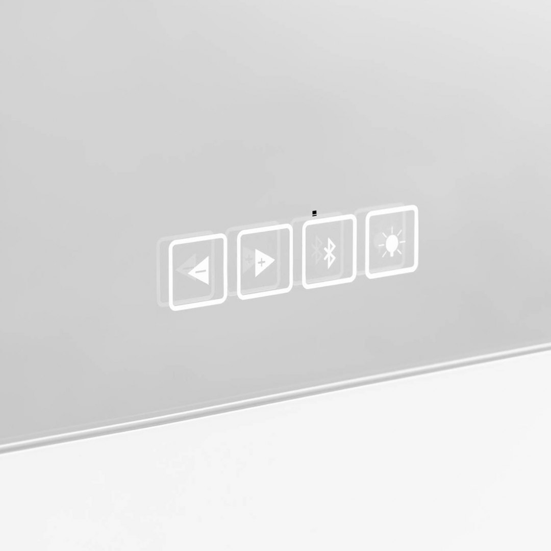 Lustro kosmetyczne do makijażu wizażu z oświetleniem i głośnikiem 10 żarówek LED BT USB 67.5x50.5 cm Physa Lustro kosmetyczne do makijażu wizażu z oświetleniem i głośnikiem 10 żarówek LED BT USB 67.5x50.5 cm Physa