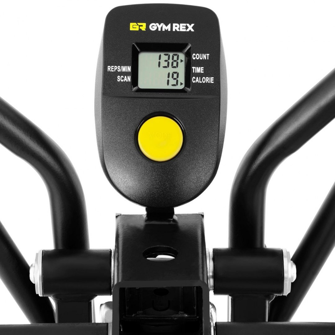 Orbitrek rower elipityczny treningowy z wyświetlaczem do 120 kg GYMREX Orbitrek rower elipityczny treningowy z wyświetlaczem do 120 kg GYMREX