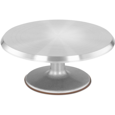 Patera podstawka na ciasto tort ciastka obrotowa aluminiowa śr. 31 cm Royal Catering Patera podstawka na ciasto tort ciastka obrotowa aluminiowa śr. 31 cm Royal Catering