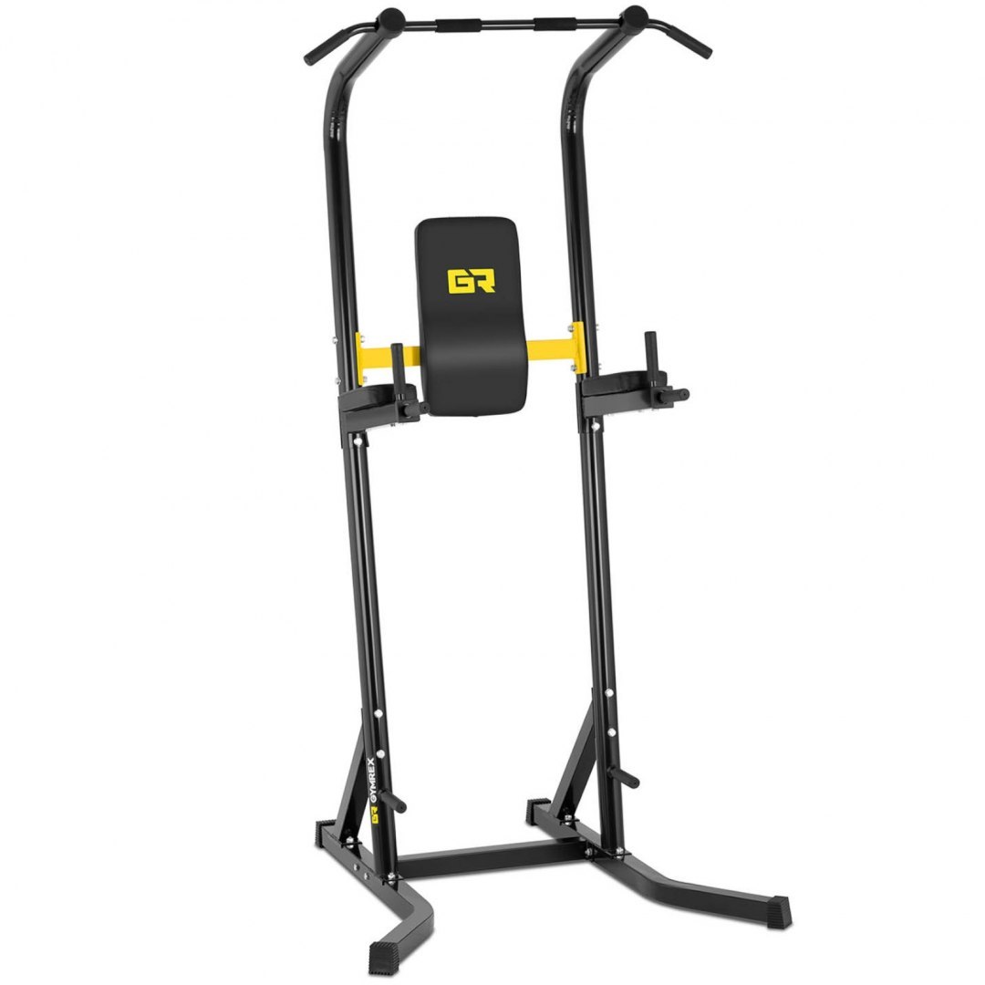 Poręcz stacja wielofunkcyjna podciągowa stacjonarna z drążkiem do 120 kg GYMREX Poręcz stacja wielofunkcyjna podciągowa stacjonarna z drążkiem do 120 kg GYMREX