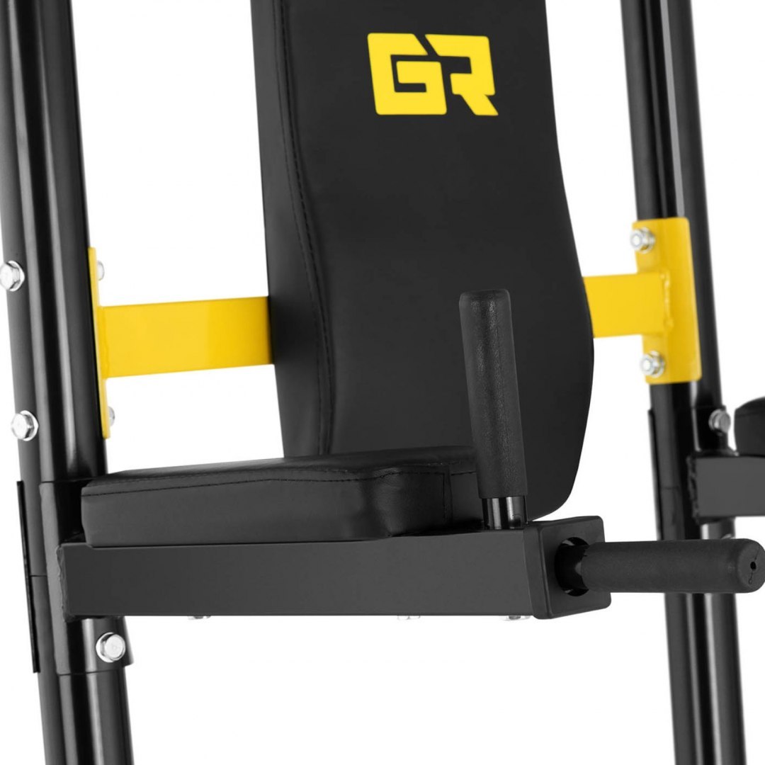 Poręcz stacja wielofunkcyjna podciągowa stacjonarna z drążkiem do 120 kg GYMREX Poręcz stacja wielofunkcyjna podciągowa stacjonarna z drążkiem do 120 kg GYMREX