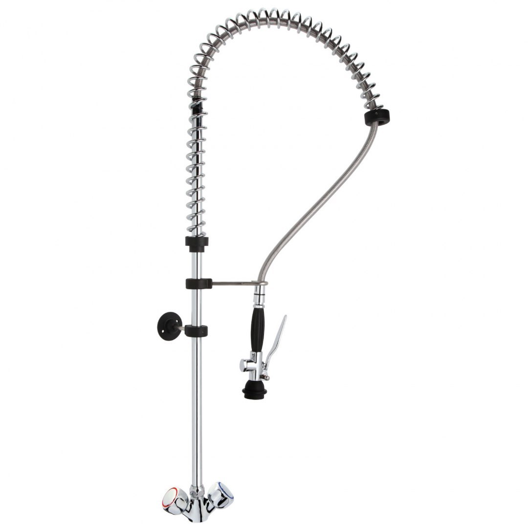 Bateria prysznicowa natryskowa jednootworowa ze spryskiwaczem wys. 103 cm - Hendi 810262 Hendi Bateria prysznicowa natryskowa jednootworowa ze spryskiwaczem wys. 103 cm - Hendi 810262 Hendi