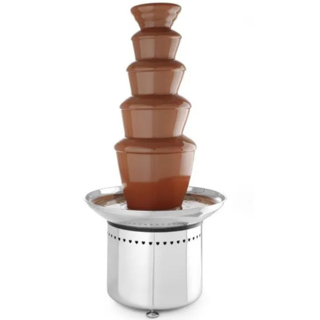Fontanna do czekolady fondue 5 poziomów stalowa 265 W - Hendi 274156 Hendi