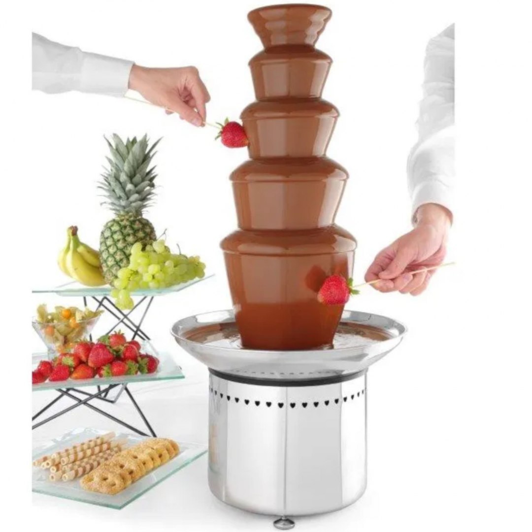 Fontanna do czekolady fondue 5 poziomów stalowa 265 W - Hendi 274156 Hendi Fontanna do czekolady fondue 5 poziomów stalowa 265 W - Hendi 274156 Hendi