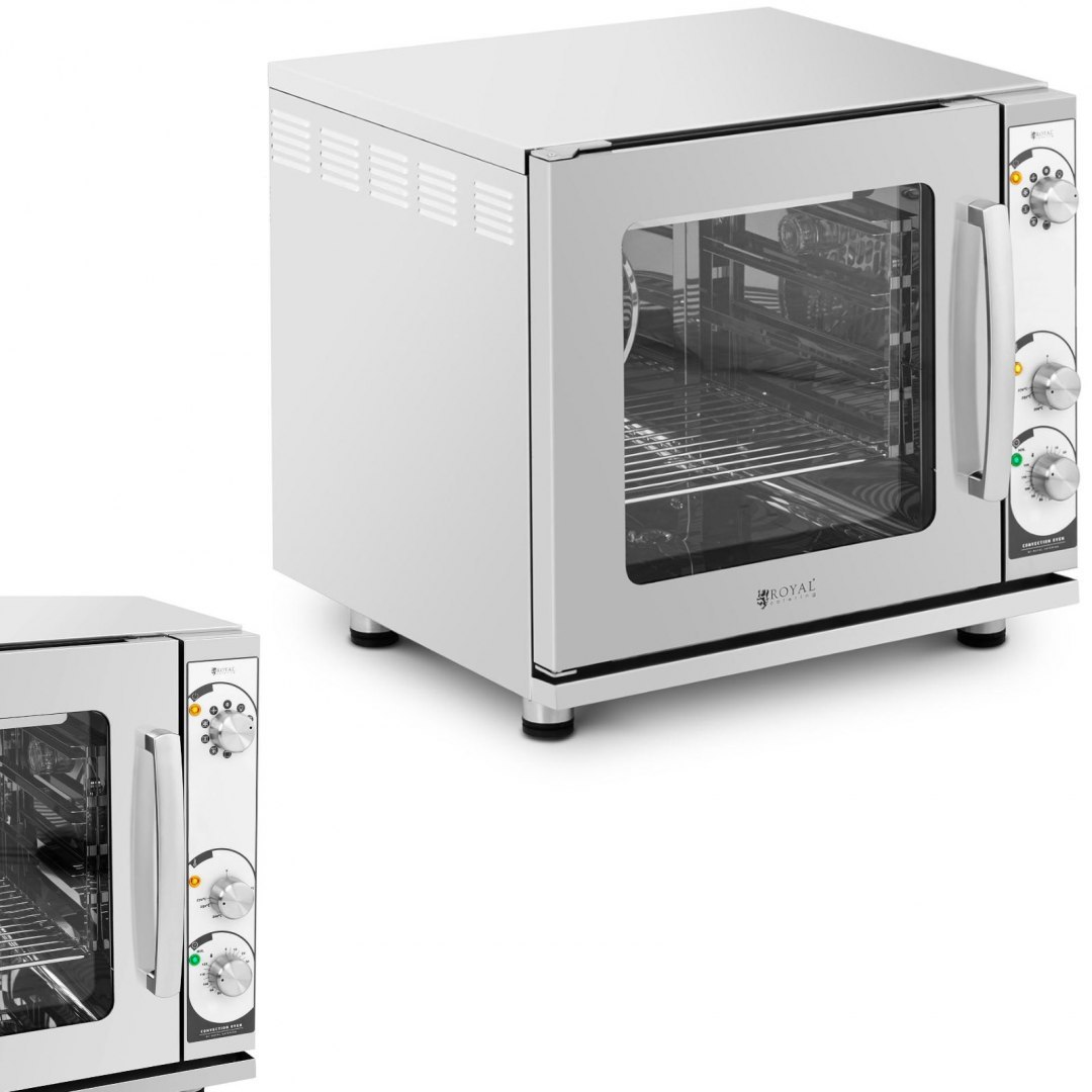 Piec konwekcyjny z funkcja grilla 4 poziomy stal 3000 W ITALY Royal Catering Piec konwekcyjny z funkcja grilla 4 poziomy stal 3000 W ITALY Royal Catering