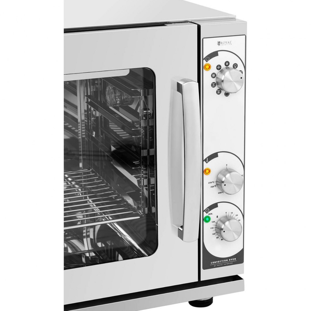 Piec konwekcyjny z funkcja grilla 4 poziomy stal 3000 W ITALY Royal Catering Piec konwekcyjny z funkcja grilla 4 poziomy stal 3000 W ITALY Royal Catering