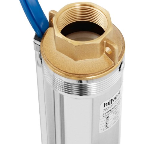 Pompa głębinowa do studni głębinowej ze stali nierdzewnej 6000 l/godz. do 101 m Hillvert Pompa głębinowa do studni głębinowej ze stali nierdzewnej 6000 l/godz. do 101 m Hillvert