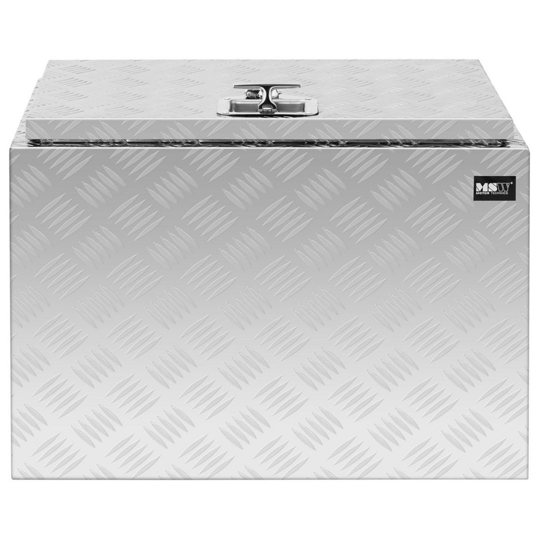 Skrzynka narzędziowa warsztatowa aluminiowa z pokrywą 120 l MSW Skrzynka narzędziowa warsztatowa aluminiowa z pokrywą 120 l MSW