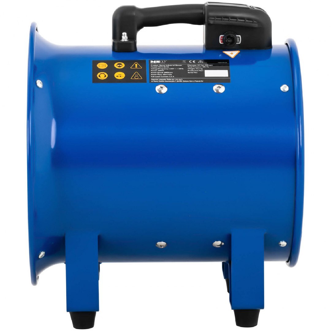 Wentylator dmuchawa przemysłowa osiowa do chłodzenia i cyrkulacji powietrza 500 W śr. 300 mm MSW Wentylator dmuchawa przemysłowa osiowa do chłodzenia i cyrkulacji powietrza 500 W śr. 300 mm MSW