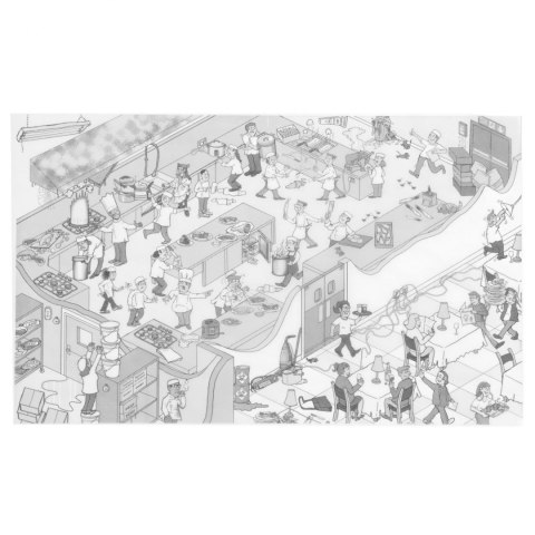 Podkładka z papieru pergaminowego nadruk KUCHNIA 500 szt. 420x275 mm - Hendi 678145 Hendi Podkładka z papieru pergaminowego nadruk KUCHNIA 500 szt. 420x275 mm - Hendi 678145 Hendi