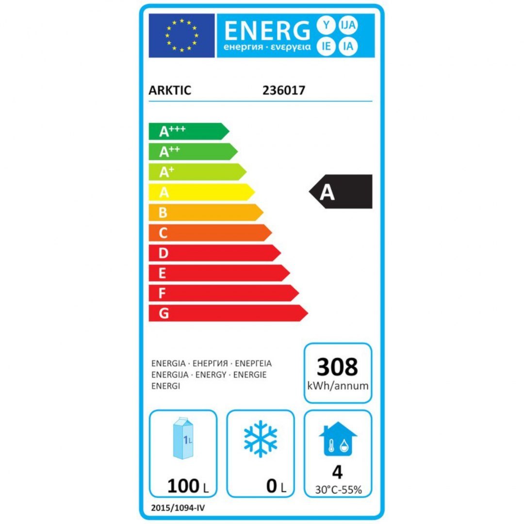 Szafa chłodnicza podblatowa energooszczędna ze stali nierdzewnej 0-8C 200 l 124 W Budget Line - Hendi 236017 ARKTIC Szafa chłodnicza podblatowa energooszczędna ze stali nierdzewnej 0-8C 200 l 124 W Budget Line - Hendi 236017 ARKTIC