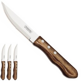 Zestaw noży do steków z drewnianym uchwytem Churrasco JUMBO 4 szt. dł. 255 mm Hendi