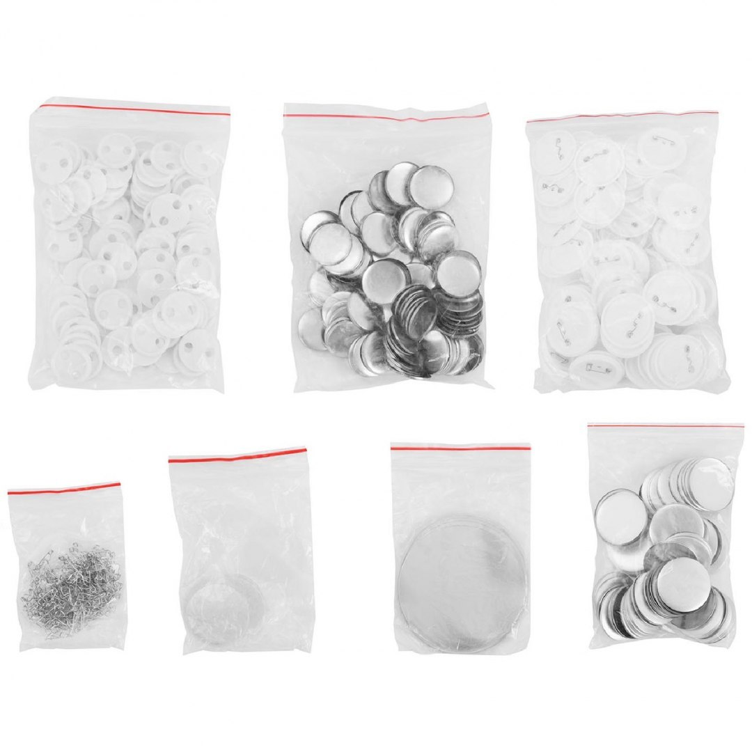 Maszynka do przypinek buttonów pinów zestaw 200 szt. śr. 25/58 mm czarna UNIPRODO Maszynka do przypinek buttonów pinów zestaw 200 szt. śr. 25/58 mm czarna UNIPRODO
