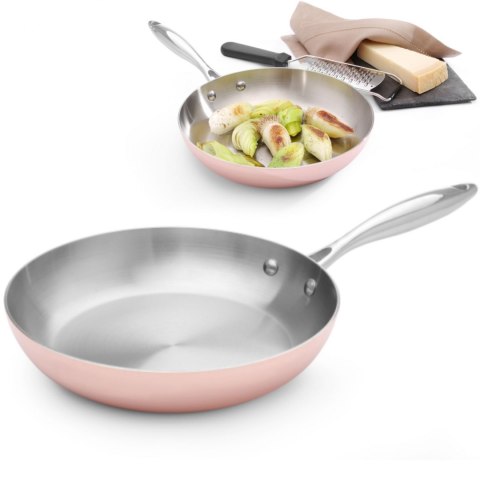 Patelnia miedziana Induction 240 x 50 mm - Hendi 607060 Hendi Patelnia miedziana Induction 240 x 50 mm - Hendi 607060 Hendi