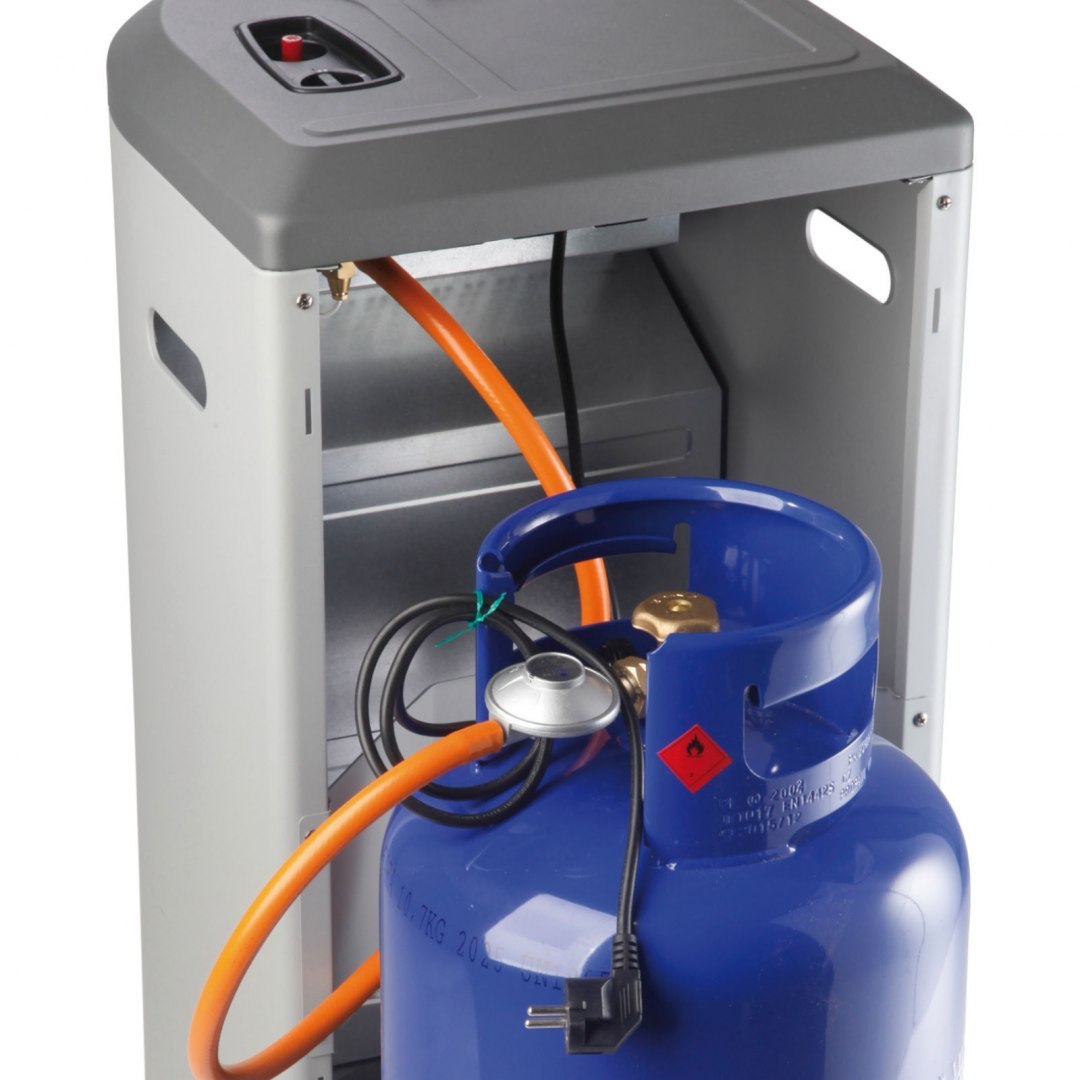 Piecyk grzejnik promiennik ciepła na gaz i prąd LPG + 230V RELAX PLUS MEVA Piecyk grzejnik promiennik ciepła na gaz i prąd LPG + 230V RELAX PLUS MEVA