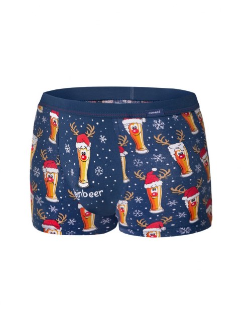 Bokserki Beer 007/53 Beer Merry Chrystmas Granatowy XXL Bokserki Beer 007/53 Beer Merry Chrystmas Granatowy XXL
