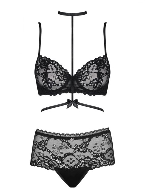 Komplet Raquelia 2-częściowy Black S/M Komplet Raquelia 2-częściowy Black S/M