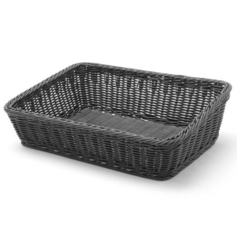 Kosz ekspozycyjny na pieczywo chleb skośny prostokątny czarny 400x300x120 mm - Hendi 426661 Hendi Kosz ekspozycyjny na pieczywo chleb skośny prostokątny czarny 400x300x120 mm - Hendi 426661 Hendi