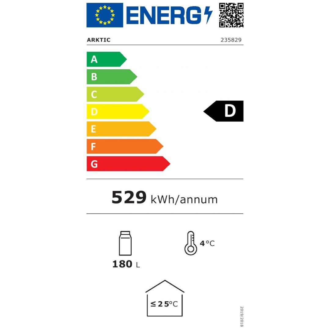 Lodówka chłodziarka barowa sklepowa na napoje 2-drzwiowa 4 półki 215 W 180 l - Hendi 235829 ARKTIC Lodówka chłodziarka barowa sklepowa na napoje 2-drzwiowa 4 półki 215 W 180 l - Hendi 235829 ARKTIC