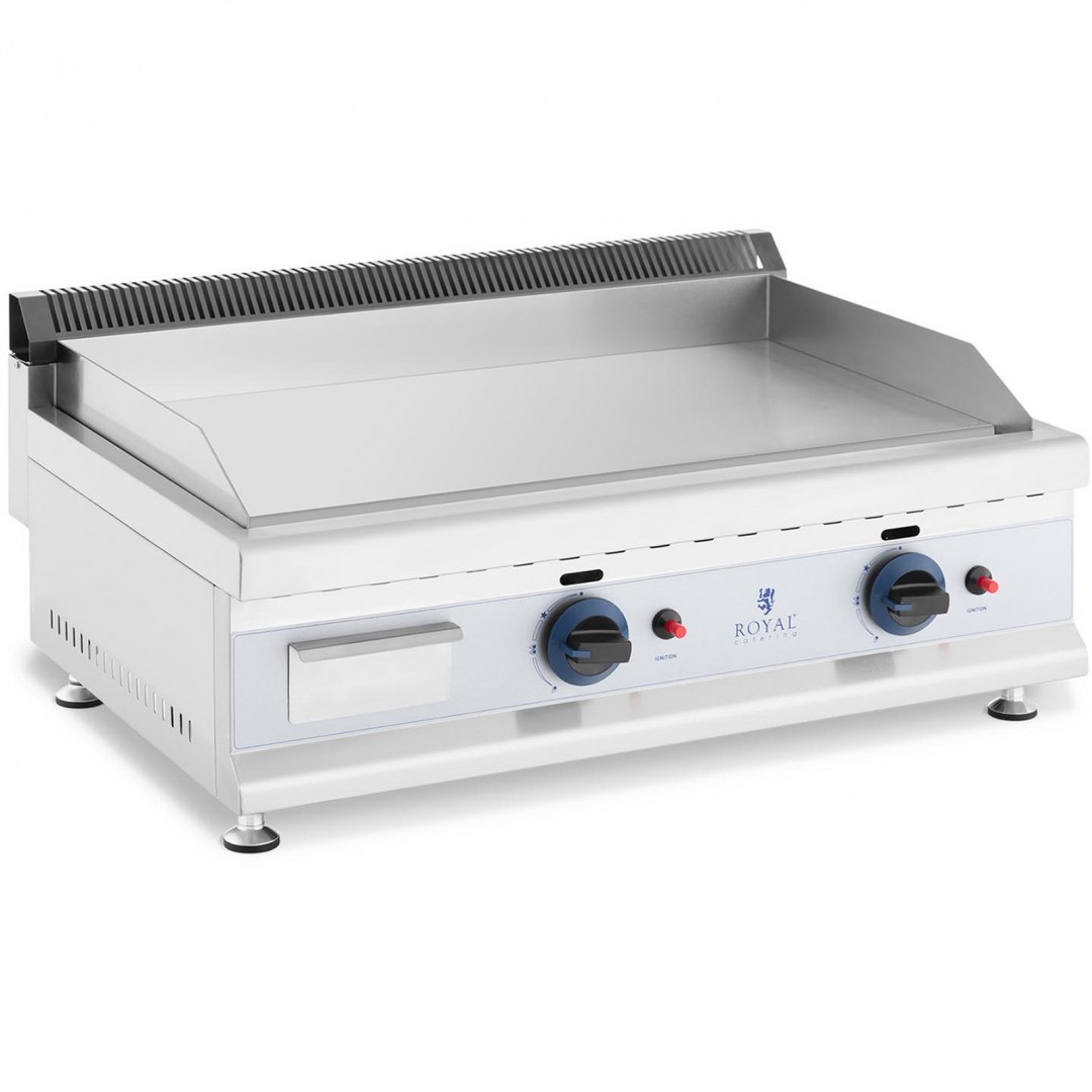 Grill gazowy podwójny gładki nastawny nierdzewny na gaz ziemny 2x 3.1 kW 0.02 bar 74.5 x 40 cm Royal Catering Grill gazowy podwójny gładki nastawny nierdzewny na gaz ziemny 2x 3.1 kW 0.02 bar 74.5 x 40 cm Royal Catering