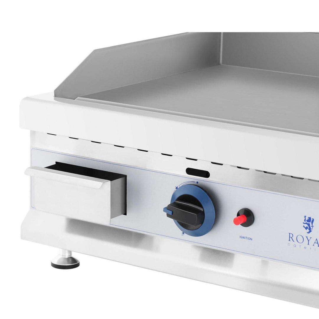 Grill gazowy podwójny gładki nastawny nierdzewny na gaz ziemny 2x 3.1 kW 0.02 bar 74.5 x 40 cm Royal Catering Grill gazowy podwójny gładki nastawny nierdzewny na gaz ziemny 2x 3.1 kW 0.02 bar 74.5 x 40 cm Royal Catering