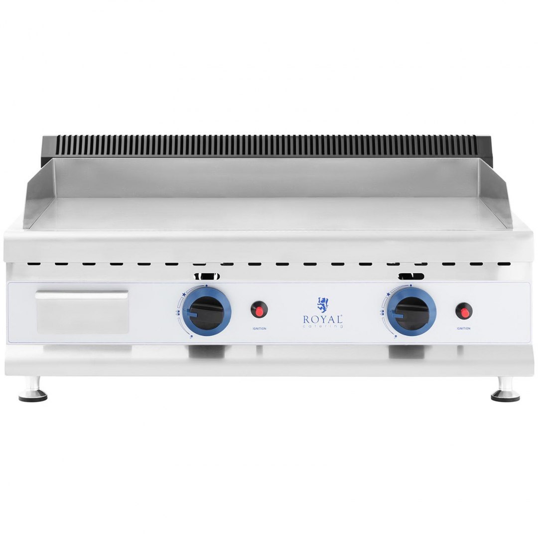 Grill gazowy podwójny gładki nastawny nierdzewny na gaz ziemny 2x 3.1 kW 0.02 bar 74.5 x 40 cm Royal Catering Grill gazowy podwójny gładki nastawny nierdzewny na gaz ziemny 2x 3.1 kW 0.02 bar 74.5 x 40 cm Royal Catering