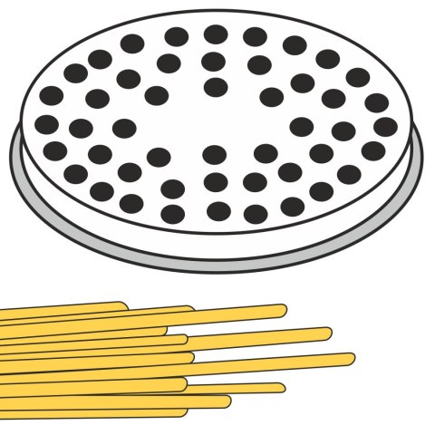 Końcówka sitko do wyrobu makaronu BIGOLI grube nitki 22 otwory śr. 3 mm MPF2.5/4 - Hendi 229347 Hendi Końcówka sitko do wyrobu makaronu BIGOLI grube nitki 22 otwory śr. 3 mm MPF2.5/4 - Hendi 229347 Hendi