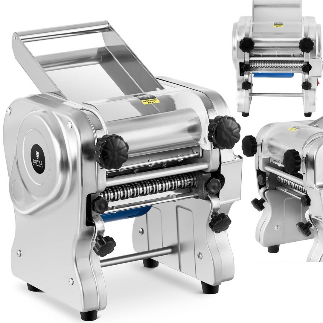 Maszynka krajalnica do wyrobu makaronu elektryczna ze stali nierdzewnej 230 V 550 W 180 mm Royal Catering Maszynka krajalnica do wyrobu makaronu elektryczna ze stali nierdzewnej 230 V 550 W 180 mm Royal Catering