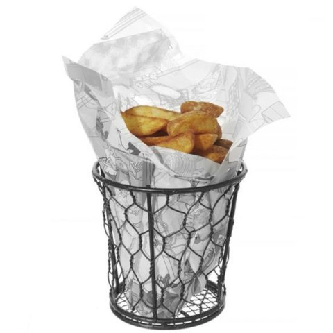 Papier pergaminowy do przekąsek frytek nadruk KUCHNIA 500 szt. 258x425 mm - Hendi 678206 Hendi Papier pergaminowy do przekąsek frytek nadruk KUCHNIA 500 szt. 258x425 mm - Hendi 678206 Hendi