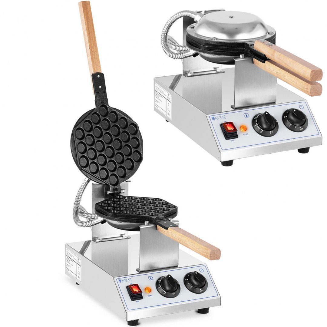 Gofrownica Bąbelkowa do gofrów bubble waffle TEFLON 1415 W Royal Catering Gofrownica Bąbelkowa do gofrów bubble waffle TEFLON 1415 W Royal Catering