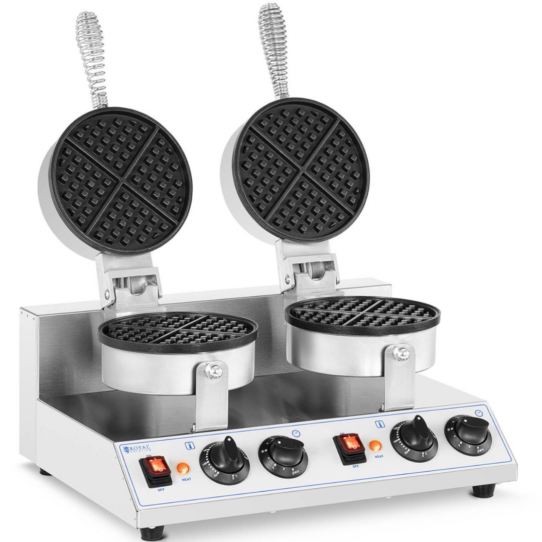 Gofrownica okrągła podwójna śr. gofra 185 mm 2600 W Royal Catering Gofrownica okrągła podwójna śr. gofra 185 mm 2600 W Royal Catering